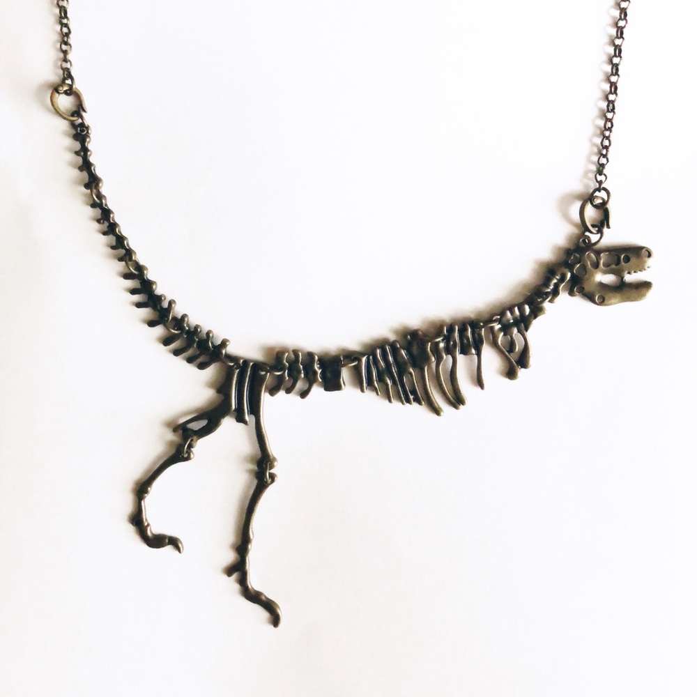 T-REX SKELETON NECKLACE